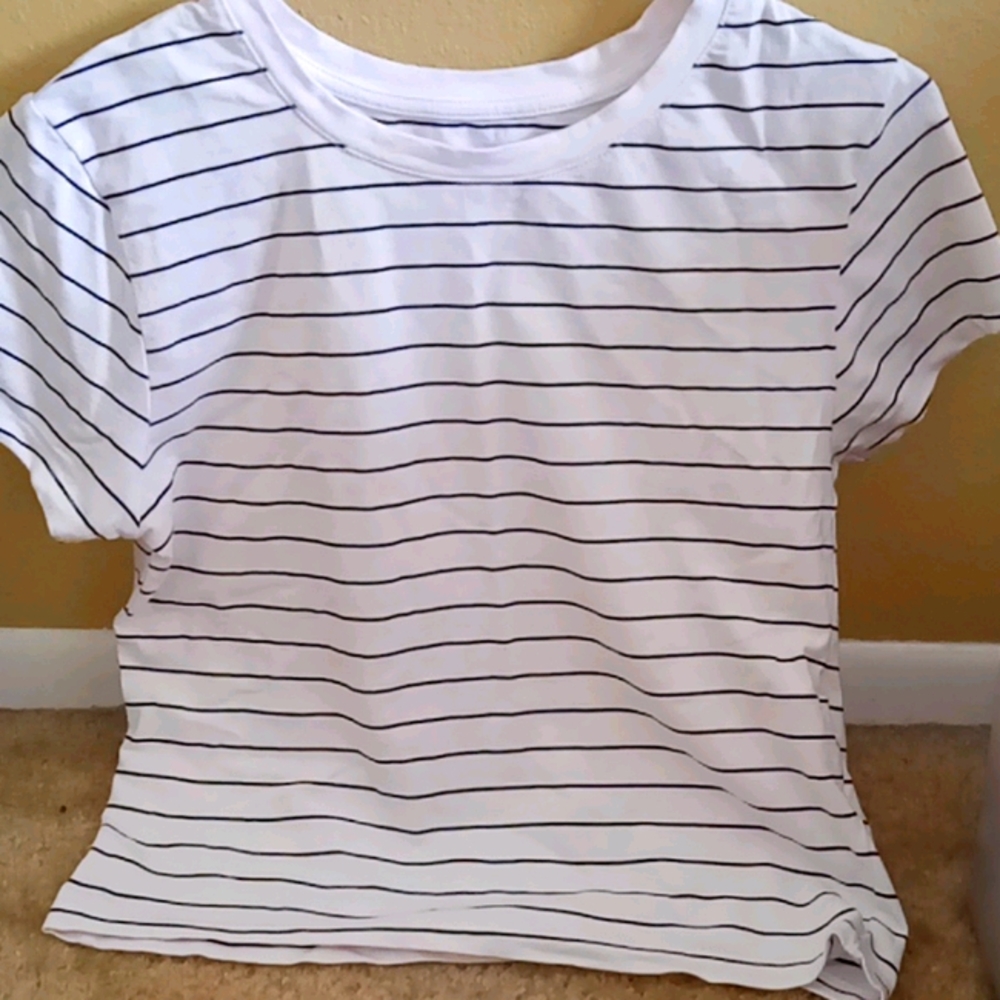 Stripped cropped top